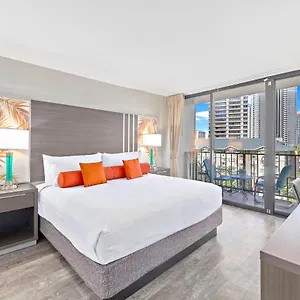 Apartment Renovated With View At Aqua Palms Waikiki, Honolulu